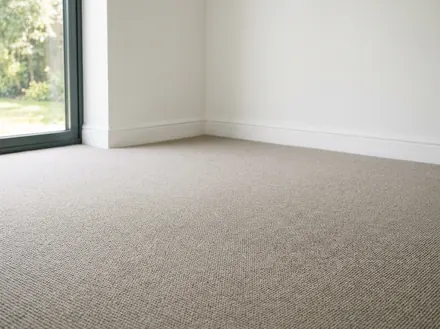 Teppichboden in einem hellen Wohnraum