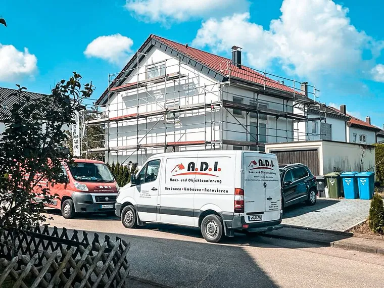 Gedämmte Fassade nach der Sanierung
